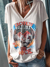 Load image into Gallery viewer, V Neck Printed Casual Top
