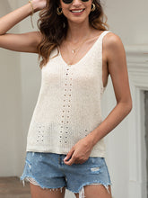 Load image into Gallery viewer, Beach Knitted V-Neck Sleeveless Women's Top

