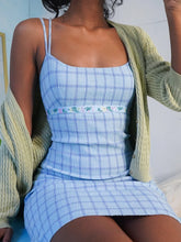 Load image into Gallery viewer, Women's Sexy Plaid Print Mini Dress
