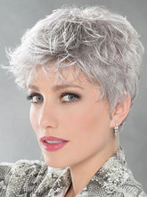 Load image into Gallery viewer, Silver Hair Fluffy Straight Hair Oblique Bangs Short Hair
