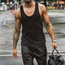 Load image into Gallery viewer, Sports Sweat-Absorbent Cotton Round Neck Men's Tops
