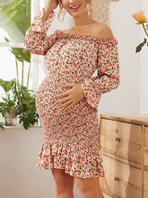 Load image into Gallery viewer, Maternity Sleeveless Ruffled Layered Pleated Dress
