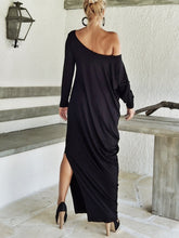 Load image into Gallery viewer, Women's Casual Loose Solid Color Off-shoulder Dress
