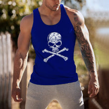 Load image into Gallery viewer, Skull Print Movement Vest Men's Tops
