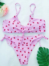 Load image into Gallery viewer, Women's Sunflower Print Strapless Bikini Set Swimsuit
