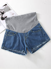 Load image into Gallery viewer, Maternity  Fashion Casual Loose Hole Shorts
