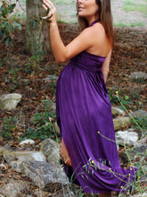 Load image into Gallery viewer, Maternity Dress Elegant Solid Color Photo Dress
