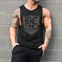 Load image into Gallery viewer, Men's Fashion Letter Printed Cotton Fitness Vest

