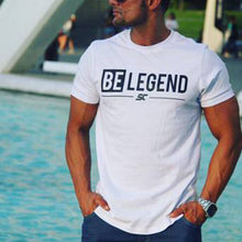 Load image into Gallery viewer, Round Neck Printed Cotton Men's Tops

