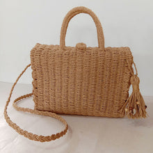 Load image into Gallery viewer, Hand-woven Straw Bag Casual Female Bag Spot
