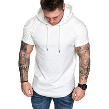 Load image into Gallery viewer, Men's Casual Fashion Solid Color Hooded T-Shirt
